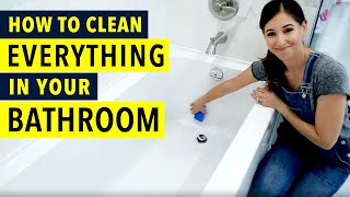 How to Clean Everything in your Bathroom [upl. by Josee]