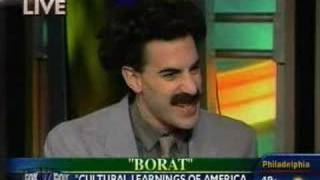 Interview about BORAT on Fox and Friends [upl. by Janek]