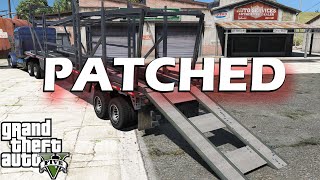 PATCHED GTA 5  How to open Truck Trailer Back Door [upl. by Ytirahc652]