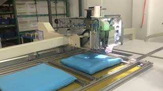 Richpeace Automatic Cushion Bartacking Sewing Machine [upl. by Suivatra]