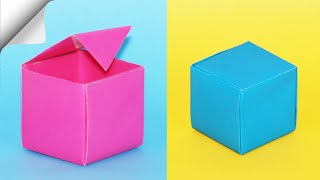 How To Make A Paper Box  DIY paper box  DIY easy paper crafts [upl. by Ahsin]