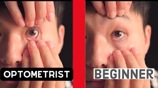 HOW TO put contacts in and out easy version  Optometrist Tutorial [upl. by Nabroc427]