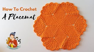 How To Crochet A Placemat  Doily [upl. by Acessej]