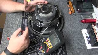 Multimeter  Testing Speaker Ohms  Wiring Subs Series amp Parallel [upl. by Lenna]