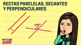 🔴Rectas paralelas perpendiculares y secantes [upl. by Sellers778]