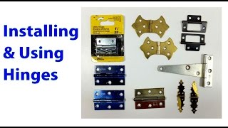 Installing and Using Hinges Woodworking Beginners 19 [upl. by Emerald]