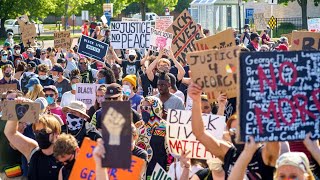 Live Demonstrators Gather for George Floyd Protests Across the Country  NBC News [upl. by Arodal]