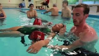 How to rescue unconscious drowning victims [upl. by Sulohcin]