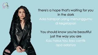 Scars to Your Beautiful  Alessia Cara Lyrics  Terjemahan Indonesia [upl. by Anelad]