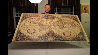 Old Globe  Ravensburger Puzzle 5000 Pieces  Assembly Timelapse [upl. by Domella]