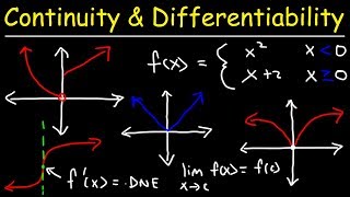 Continuity and Differentiability [upl. by Kcirederf99]