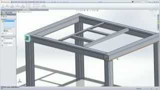 SolidWorks Weldments 101  Simple Table [upl. by Oberstone]