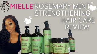 MIELLE ORGANICS Rosemary Mint Strengthening Collection Review  Weluvunique [upl. by Terrene]