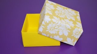 How To Make Your Own Paper Box  EASY [upl. by Ameerak]