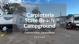 Carpinteria State Beach Camping RV Park  Carpinteria California  RV Camping [upl. by Georges81]