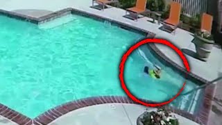 Sister Jumps Into Pool to Rescue 3YearOld [upl. by Hazel]