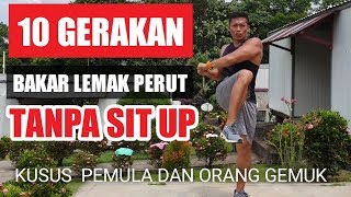 10 Gerakan membakar lemak perut tanpa sit up [upl. by Luhem]