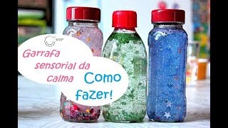 Garrafa sensorial da calma como fazer e como funciona [upl. by Nosnehpets]