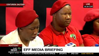 EFF holds media briefing  09 February 2020 [upl. by Fidelis]