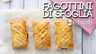 Fagottini di sfoglia con prosciutto e formaggio  Ricetta facile e gustosa PetitChefit [upl. by Grier]