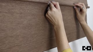 Chicology Home  Cordless Magnetic Roman Shade Tutorial  Demonstration [upl. by Oniliuqnart]