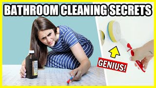 GENIUS HACKS FOR CLEANING THE BATHROOM  Cleaning Tips For The Trickiest Parts of Your Bathroom [upl. by Maisie]