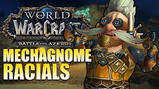 Mechagnome Racials  In Game Preview  Battle for Azeroth [upl. by Euqirat460]