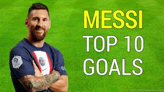 Lionel Messi Top 10 Goals for PSG [upl. by Heaps285]