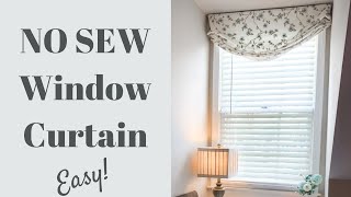 DIY Curtains  No Sew  Home Decor [upl. by Hailey752]