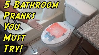 5 Bathroom Pranks You Can Do At Home  HOW TO PRANK Evil Booby Traps  Nextraker [upl. by Derdle]