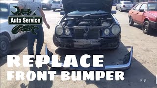 Mercedes E Class W210 Front Bumper Removal Guide [upl. by Cullan]