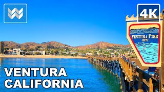 4K Downtown Ventura California USA  Walking Tour amp Travel Guide 🎧 Binaural City Sounds [upl. by Yelekalb]