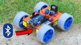 How To Make RC Bluetooth Car  Smartphone Control Car [upl. by Eluk68]