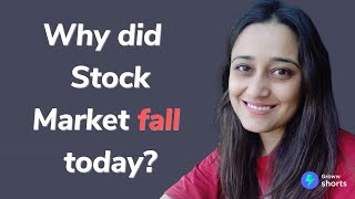 Why Stock Market Crashed today  Why did stock market fall today shorts [upl. by Duj]