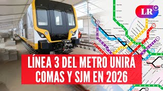 LÍNEA 3 DEL METRO se interconectará con las líneas 1 y 2 el METROPOLITANO y los corredores [upl. by Ahsirtak]