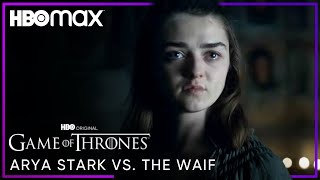 Arya Stark vs The Waif  Game of Thrones  HBO Max [upl. by Jillayne]