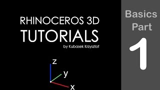 RHINO TUTORIAL  Basics session 1 of 6 [upl. by Seftton]