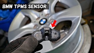 HOW TO REPLACE TPMS SENSOR ON BMW TPMS LIGHT BAD TPMS SENSOR REPLACEMENT [upl. by Atisor174]