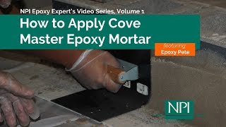 How To Apply Cove Master Epoxy Mortar [upl. by Atilamrac]