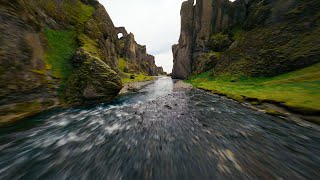 FPV Drone Flight through Beautiful Iceland Canyon [upl. by Benson]