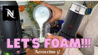 How To Foam Milk With Aeroccino 3 Make Coffee With Foam Tips amp Tricks  Easy Foamed Latte Recipe [upl. by Oiratno]