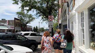 Walking Northport Village NY on a Saturday Afternoon June 19 2021 [upl. by Enelahs]