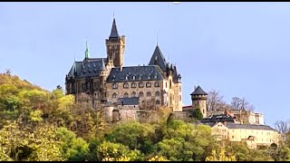 Rundgang Schloss Wernigerode Harz Schloß Wernigerode blick auf die Stadt Germany Sachsen Anhalt [upl. by Sellig]