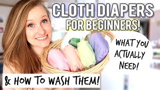 CLOTH DIAPERS FOR BEGINNERS  CLOTH DIAPER ROUTINE [upl. by Marieann]