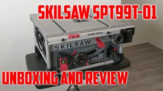 SkilSaw Table Saw SPT99T01 UNBOXING AND REVIEW [upl. by Phyllis]