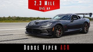 2017 Dodge Viper ACR  Top Speed Test [upl. by Halford]