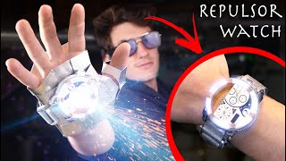 Working Expandable Iron Man Watch Glove Repulsor From Captain America Civil War [upl. by Hepsoj]