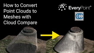 How to Turn a Point Cloud to a Mesh Using CloudCompare [upl. by Phi424]