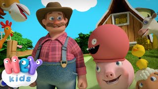 Old MacDonald Had A Farm  Animal Sounds Nursery Rhyme  HeyKids com [upl. by Oyr]