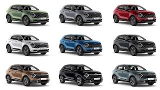 New KIA Sportage Colours and Trims 2022  Detailed Comparison [upl. by Danzig]